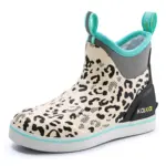 Kalkal Women's Fleece Lined Deck Boots, Insulated Ankle Boots For Winter