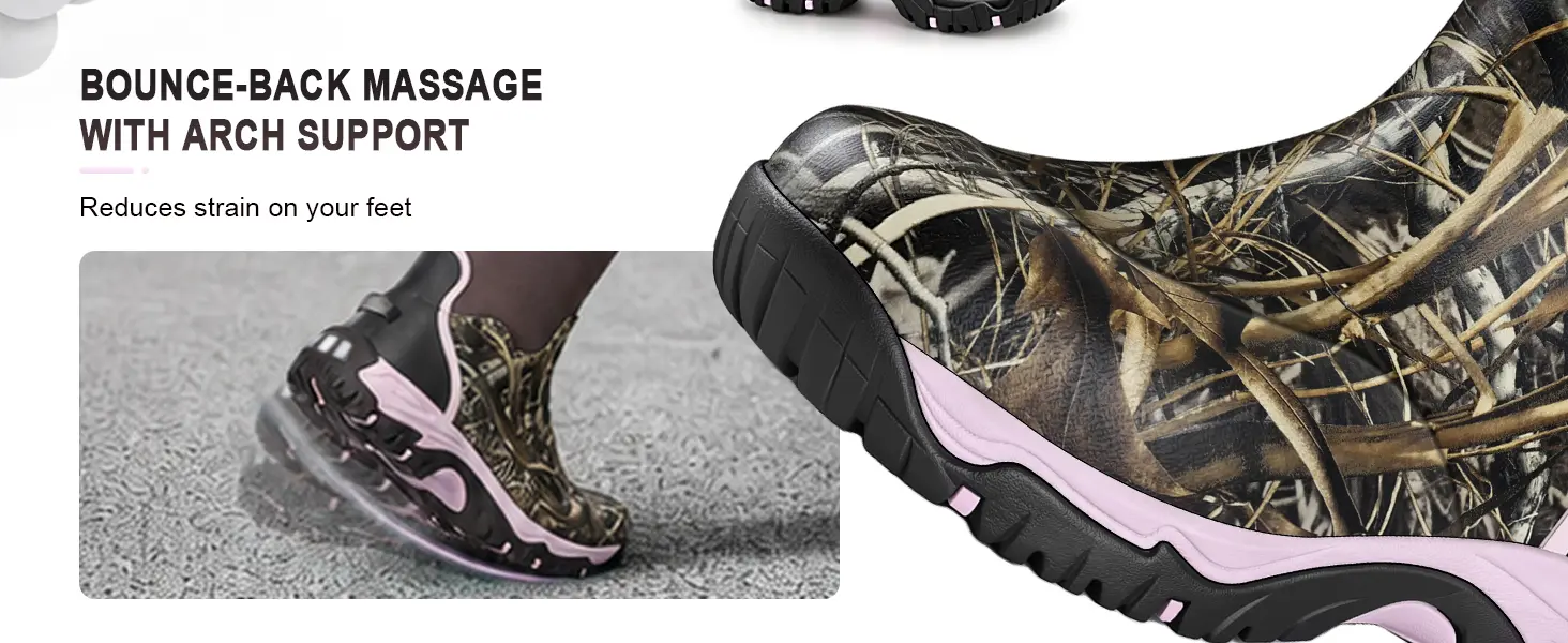 Arch support feature combining a steel shank, EVA midsole, and cushioned insole in Kalkal hunting boots